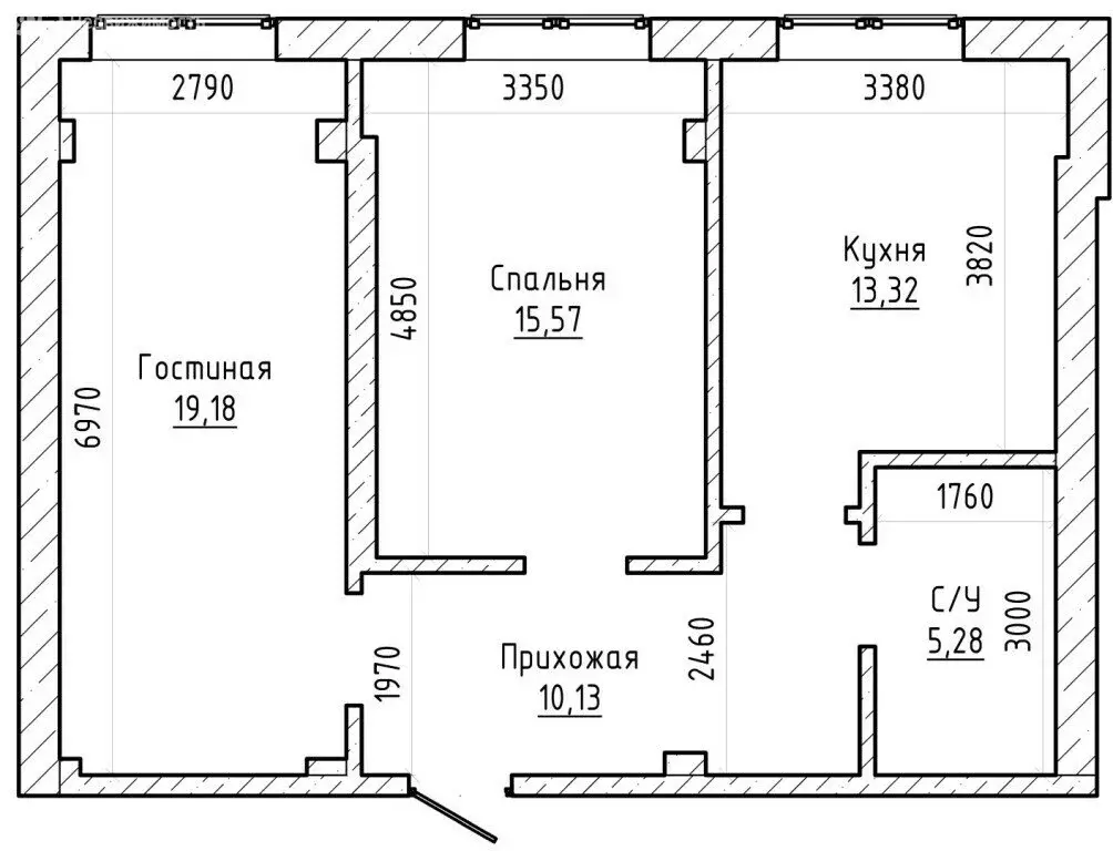 2-комнатная квартира: Нальчик, ул. Атажукина (63 м) - Фото 1