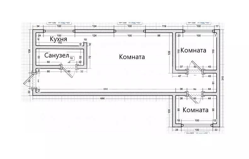 3-к кв. Краснодарский край, Темрюк ул. Ленина (53.8 м) - Фото 1