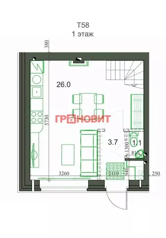 Таунхаус в Новосибирская область, с. Новолуговое, Березки-2 мкр, 5-й ... - Фото 1