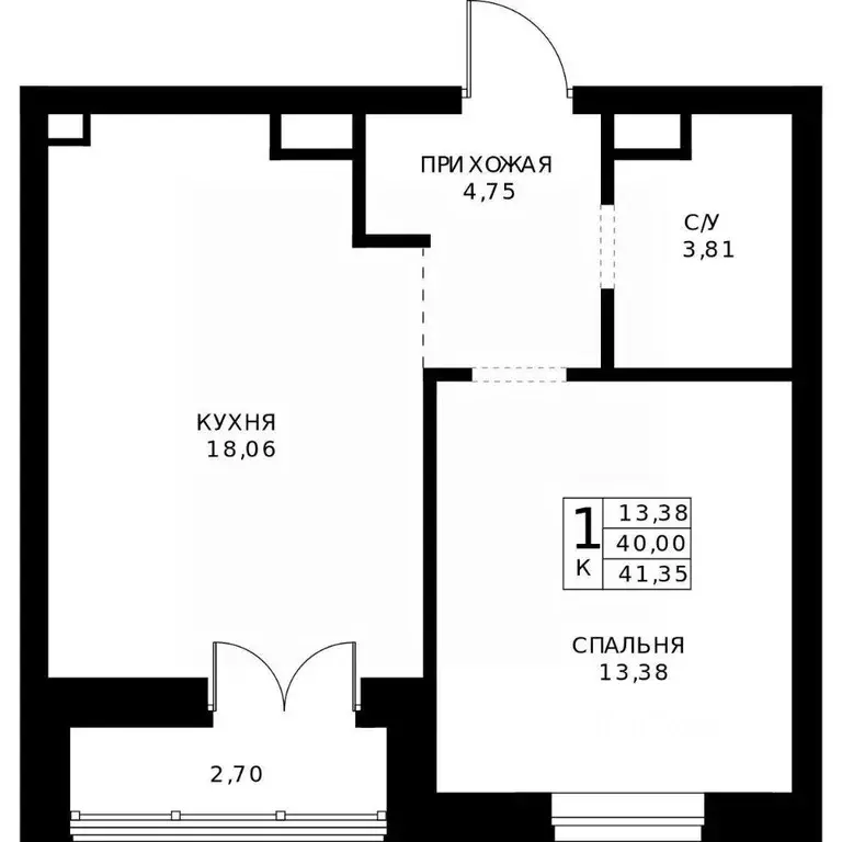 1-к кв. Нижегородская область, Нижний Новгород Ленгородок мкр, Мед ... - Фото 2