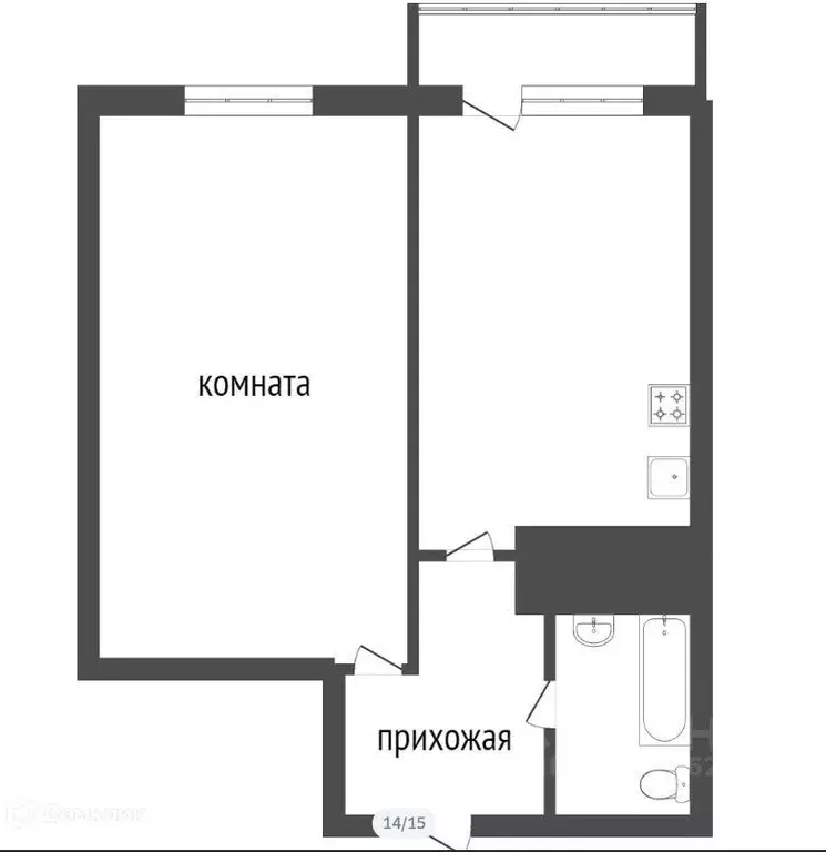 2-к кв. Красноярский край, Красноярск Судостроительная ул., 155 (40.0 ... - Фото 0