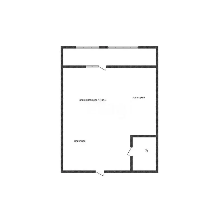 Квартира-студия: Краснодар, улица имени Симиренко, 71к1 (26.2 м) - Фото 1
