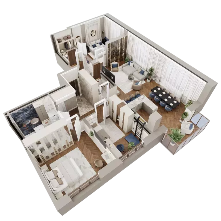 3-к квартира, 119.6 м - Фото 1