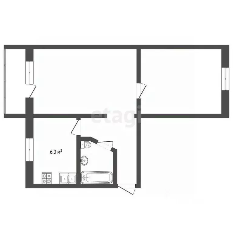 2-к кв. Пермский край, Чернушка ул. Мира, 40 (44.0 м) - Фото 2