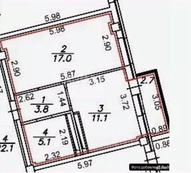 1-к кв. Липецкая область, Липецк ул. И.В. Свиридова, 14 (41.0 м) - Фото 2