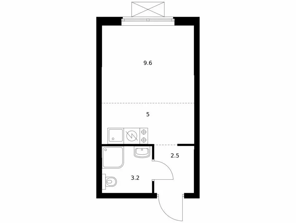 Квартира-студия: Владивосток, жилой комплекс Борисенко 48 (20.3 м) - Фото 0