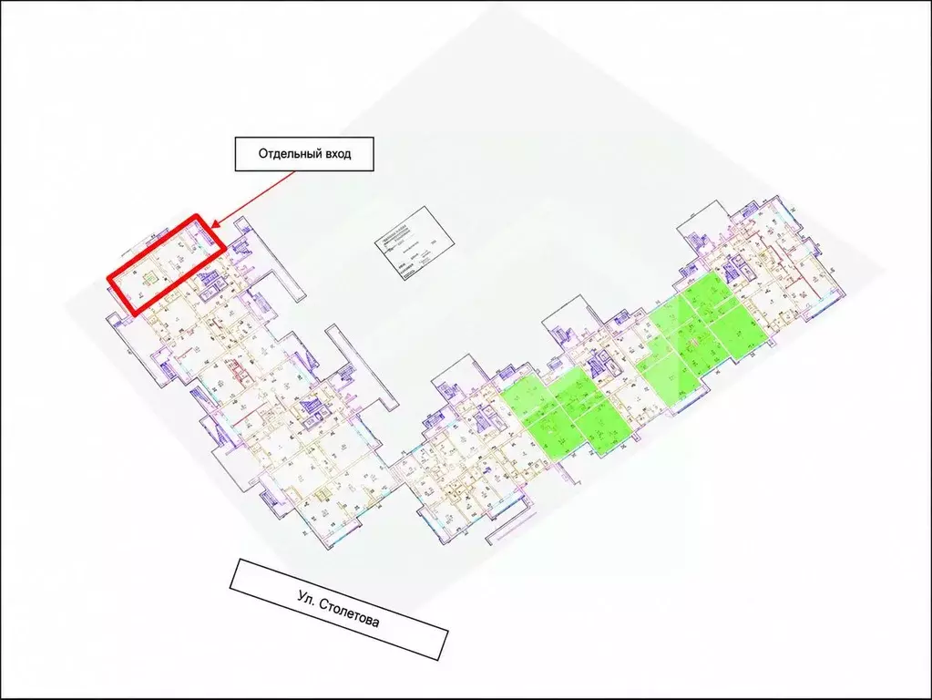 Помещение свободного назначения в Москва ул. Столетова, 8 (77 м) - Фото 2
