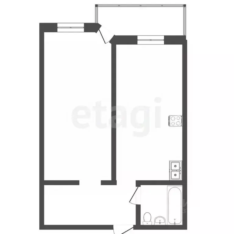 1-к кв. Саратовская область, Саратов проезд 5-й Нагорный, 28 (44.1 м) - Фото 2