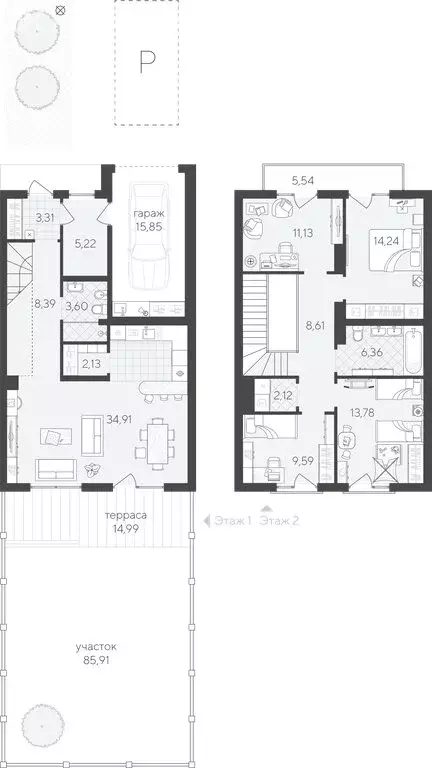 4-комнатная квартира: Тюмень, улица Фармана Салманова, 1к2 (144.78 м) - Фото 1