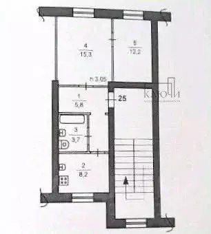 2-к кв. Челябинская область, Магнитогорск просп. Металлургов, 5/1 ... - Фото 2