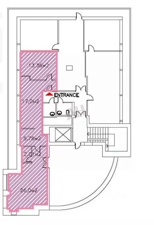Офис в Москва Николоямская ул., 13С17 (72 м) - Фото 2