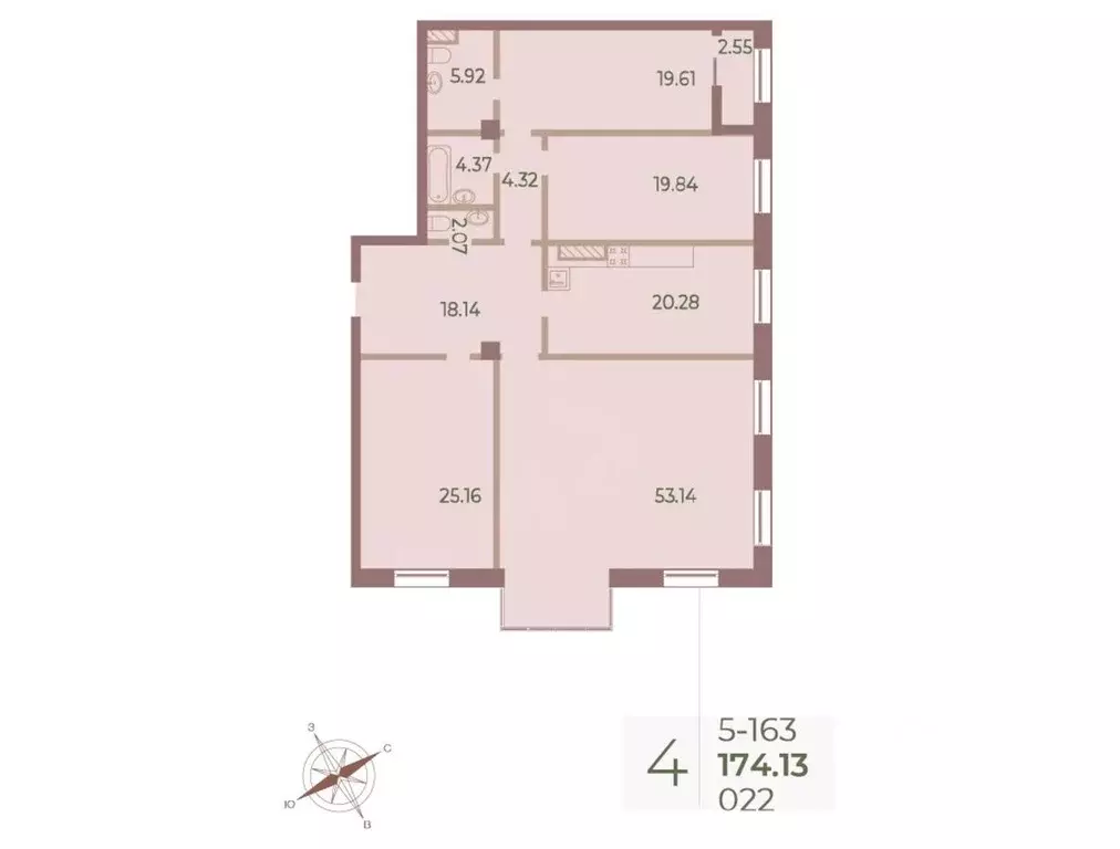 4-к кв. Санкт-Петербург Петровский просп., 11к3 (174.2 м) - Фото 0