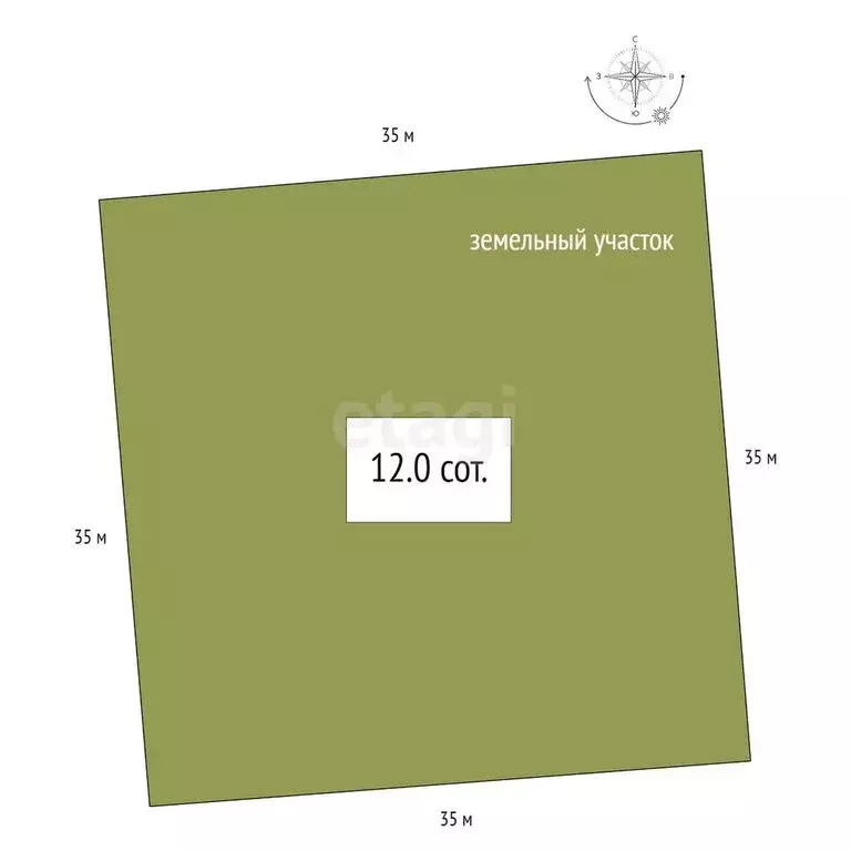 Участок в село Платово, Молодёжная улица (12 м) - Фото 1