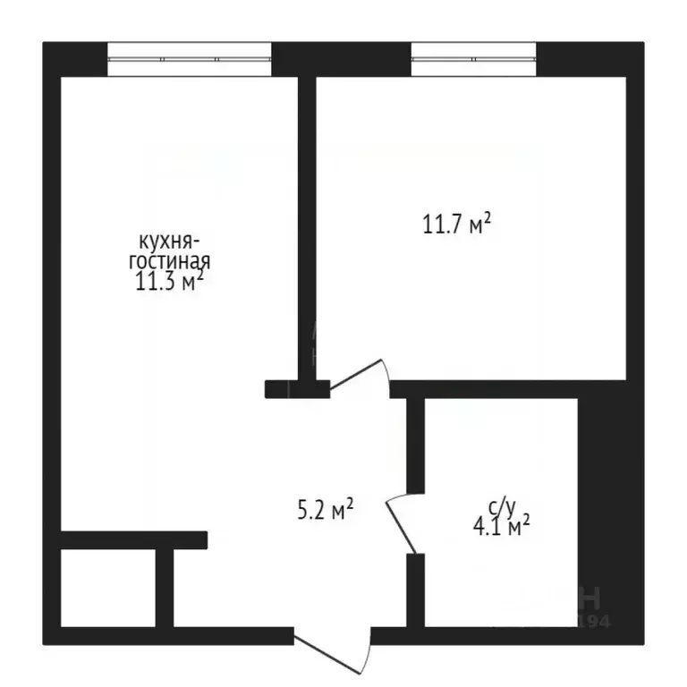1-к кв. Тюменская область, Тюмень ул. Республики, 204к6 (41.0 м) - Фото 2