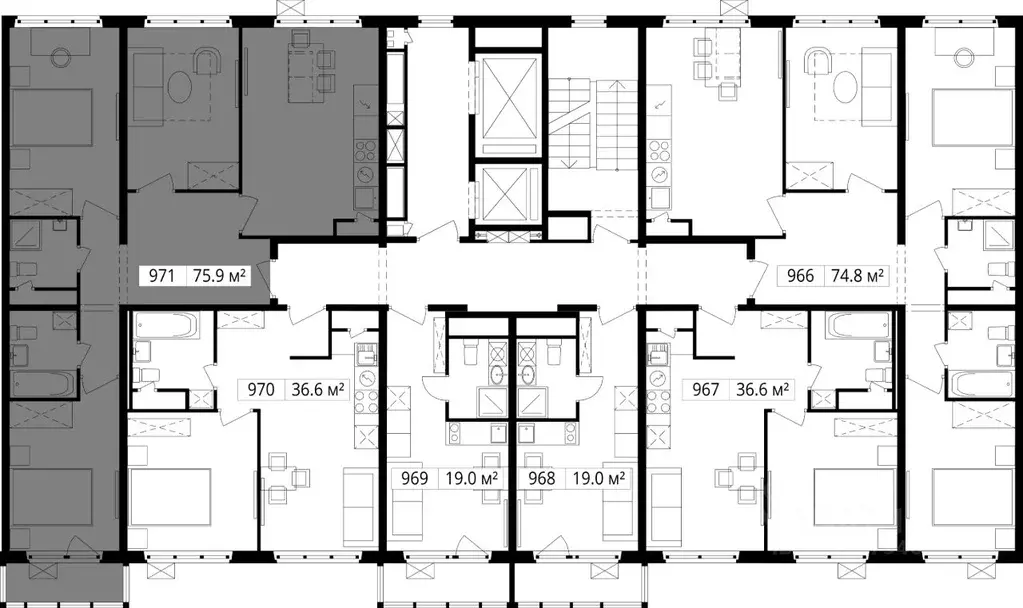 3-к кв. Московская область, Ленинский городской округ, д. Сапроново, ... - Фото 2
