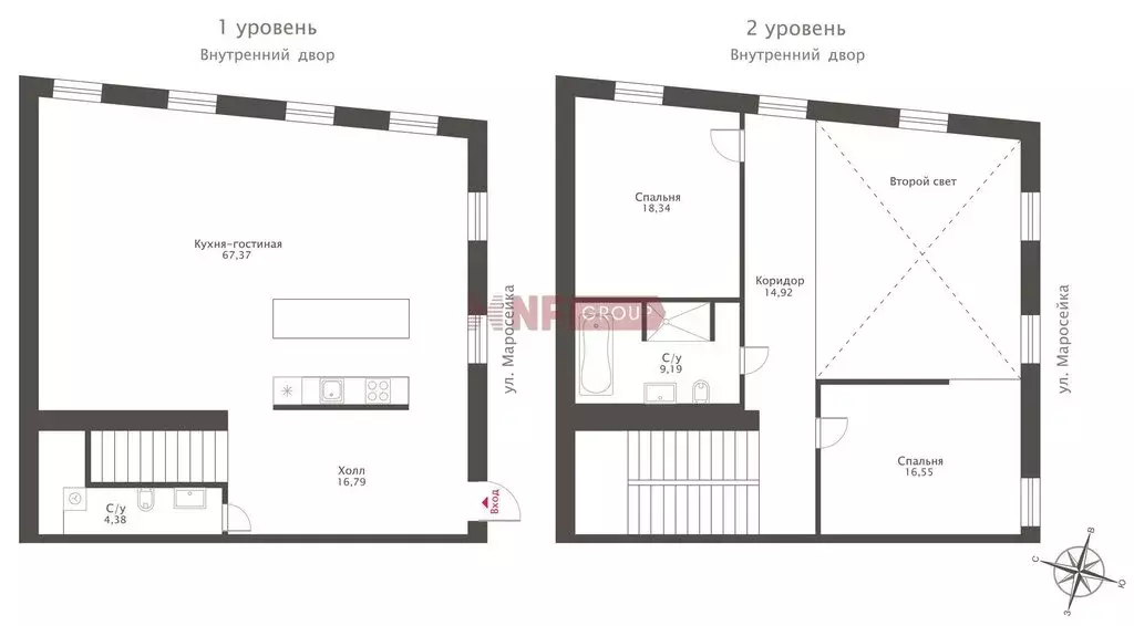 3-комнатная квартира: Москва, улица Маросейка, 11/4с1 (163.3 м) - Фото 2