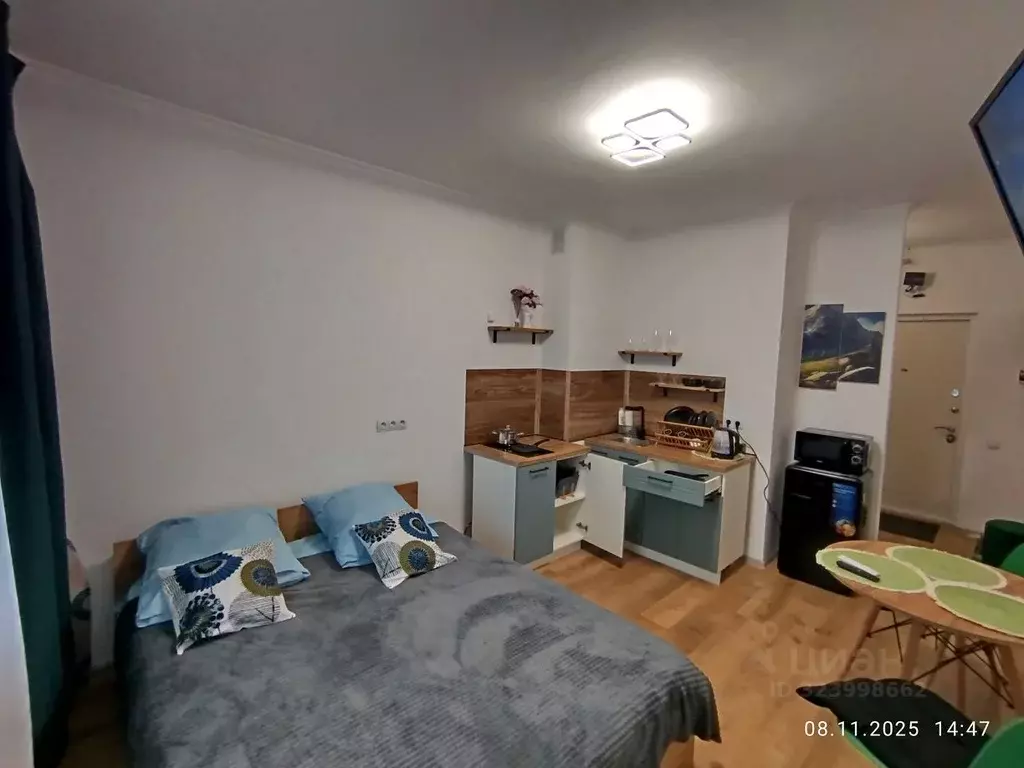 Студия Тверская область, Тверь Новочеркасская ул., 49 (21.0 м) - Фото 1