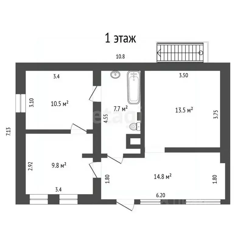 Дом в Крым, Бахчисарай ул. Кольцевая, 10А (120 м) - Фото 1