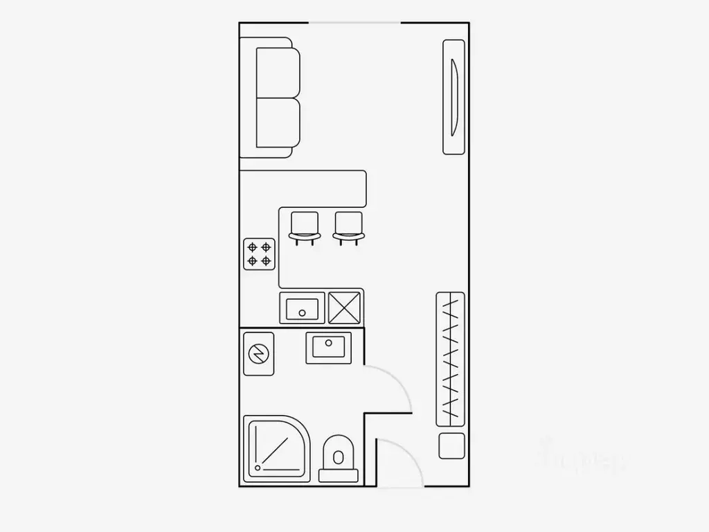 Студия Москва ул. Василисы Кожиной, 13 (30.0 м) - Фото 2
