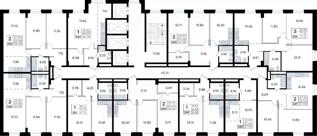 2-к кв. Приморский край, Владивосток ул. Тухачевского (54.26 м) - Фото 2