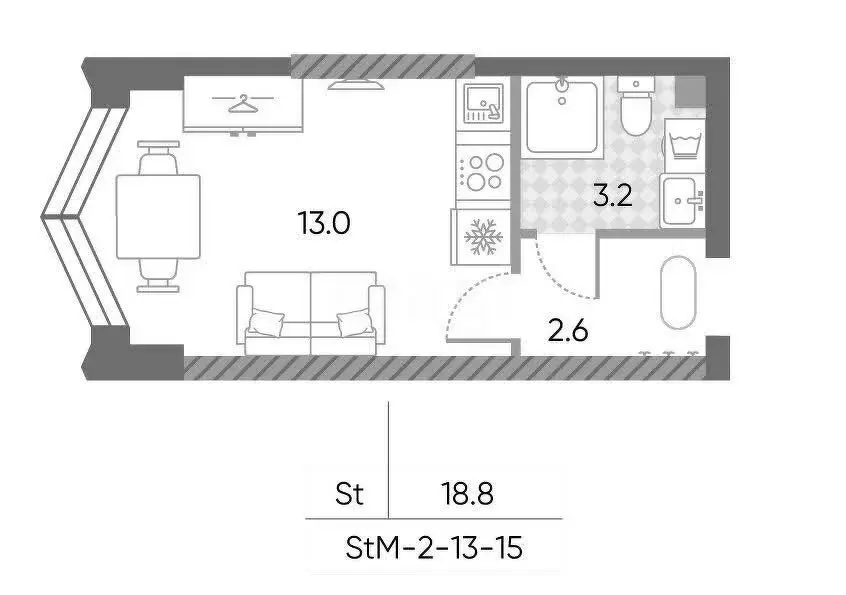 Квартира-студия: Москва, 2-й Нагатинский проезд, 2/2к1 (22.5 м) - Фото 0