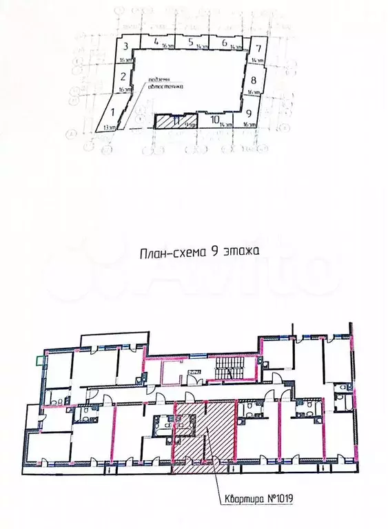 1-к. квартира, 32 м, 9/10 эт. - Фото 1