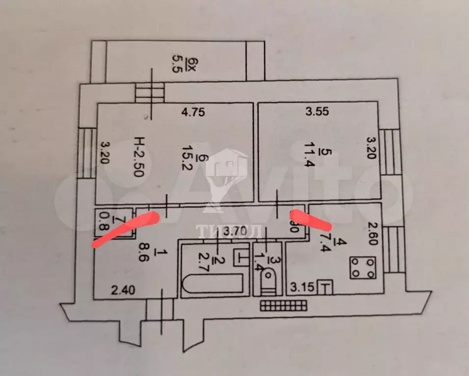 2-к. квартира, 47,5 м, 10/15 эт. - Фото 0