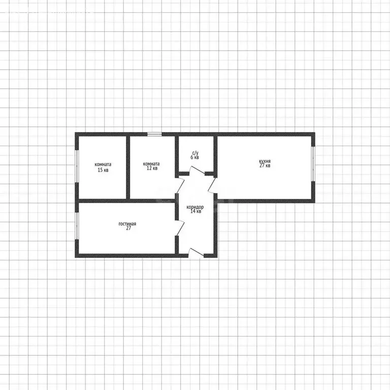 3-комнатная квартира: Махачкала, улица Даниялова, 95 (94 м) - Фото 1
