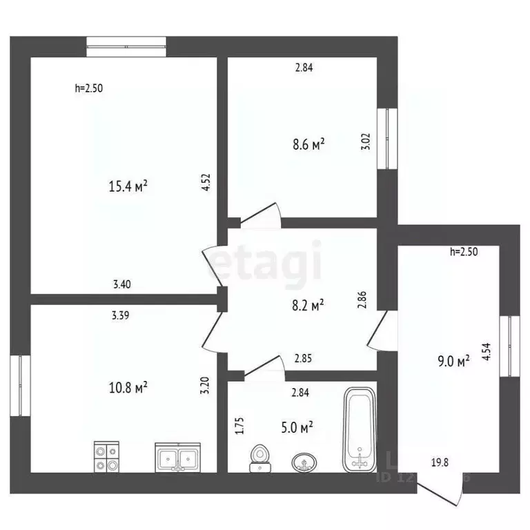 Дом в Калужская область, Калуга городской округ, д. Шопино ул. ... - Фото 2