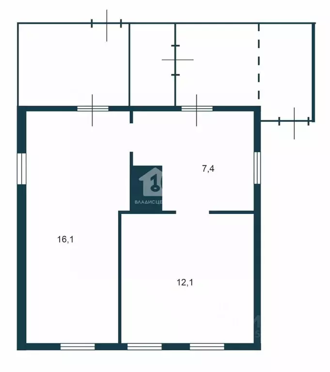 Дом в Новосибирская область, Новосибирск Средний пер., 55 (36 м) - Фото 2