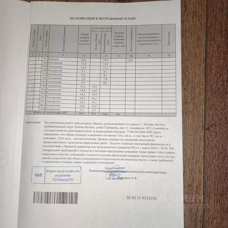 Помещение свободного назначения в Москва ул. Горчакова, 11 (210 м) - Фото 2