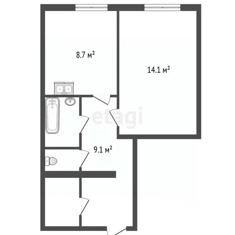 1-к кв. Санкт-Петербург Полюстровский просп., 71 (37.6 м) - Фото 2