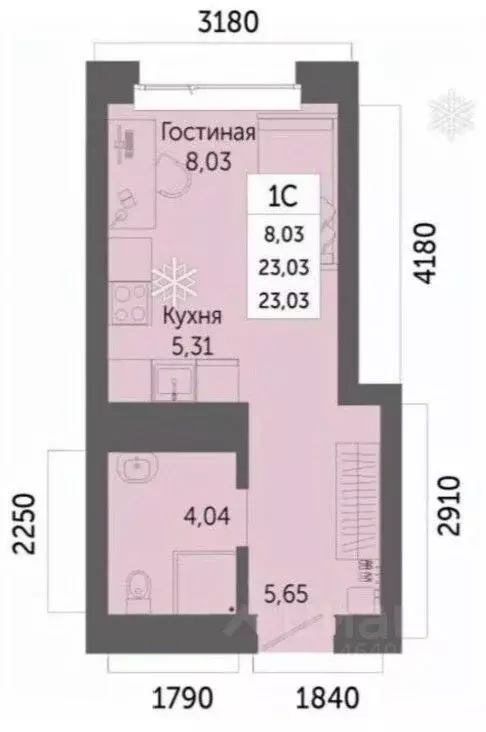 Студия Башкортостан, Уфа Зеленая Роща жилрайон, Урбаника жилой ... - Фото 1