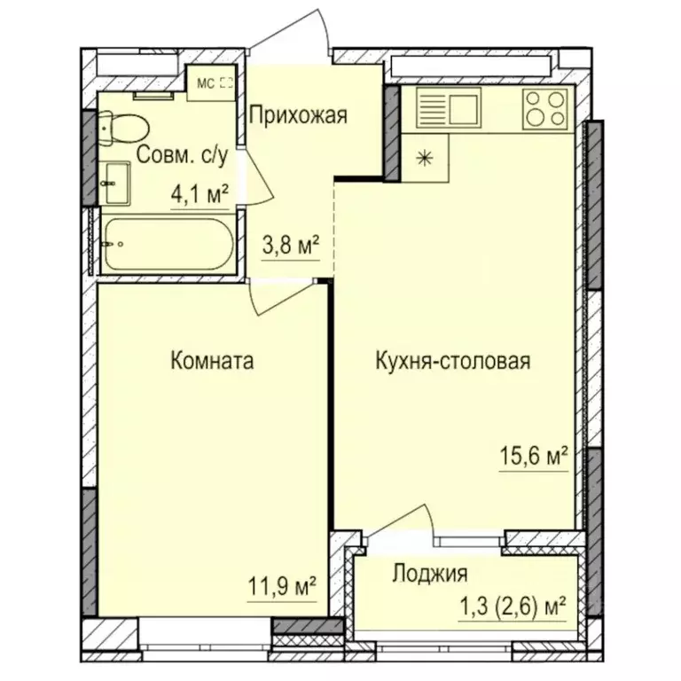 1-к кв. Удмуртия, Ижевск Буммаш жилрайон, Покровский жилой комплекс ... - Фото 1