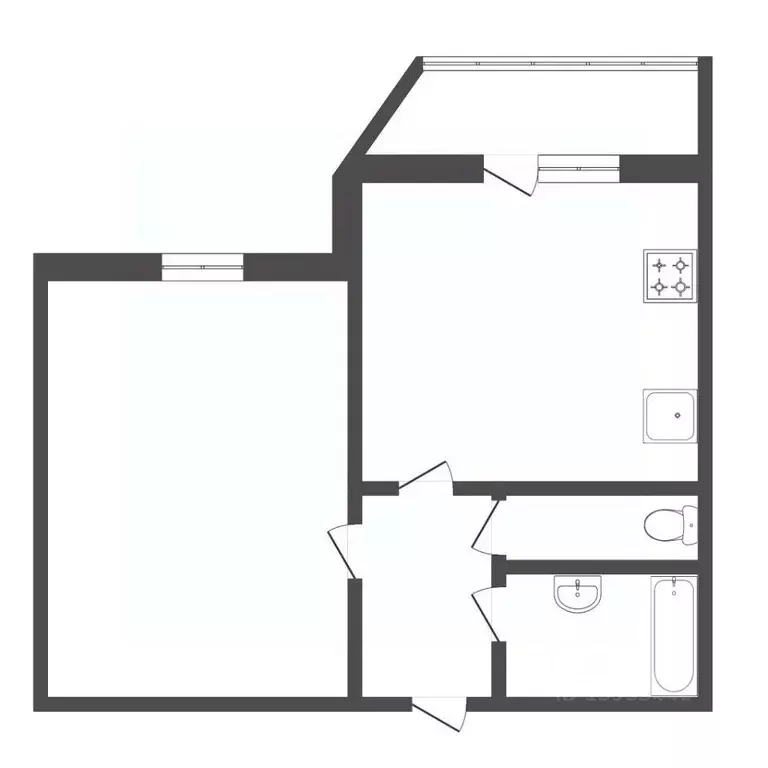 1-к кв. Тюменская область, Тюмень ул. Николая Ростовцева, 20 (35.5 м) - Фото 2