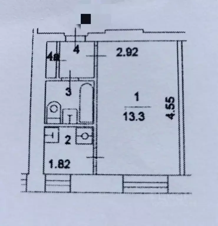 1-к кв. Москва Миллионная ул., 13К1 (21.2 м) - Фото 2