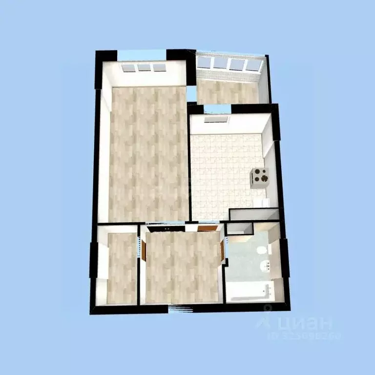 1-к кв. Башкортостан, Уфа ул. Минигали Губайдуллина, 10 (40.0 м) - Фото 2