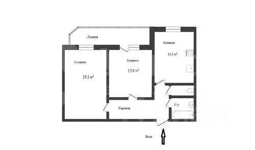 2-к кв. Тюменская область, Тюмень ул. Попова, 7а (59.1 м) - Фото 2