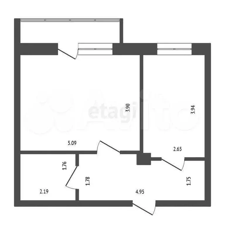 1-к. квартира, 42,7 м, 16/16 эт. - Фото 0