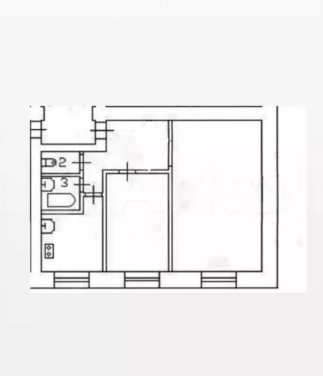 2-к. квартира, 43 м, 4/5 эт. - Фото 0