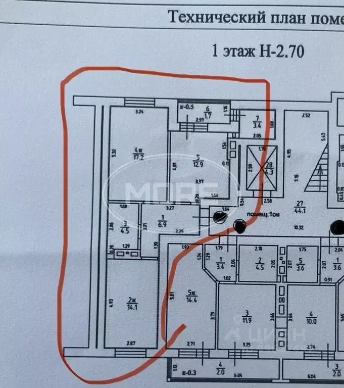 2-к кв. Калининградская область, Калининград Суздальская ул., 11Б ... - Фото 2