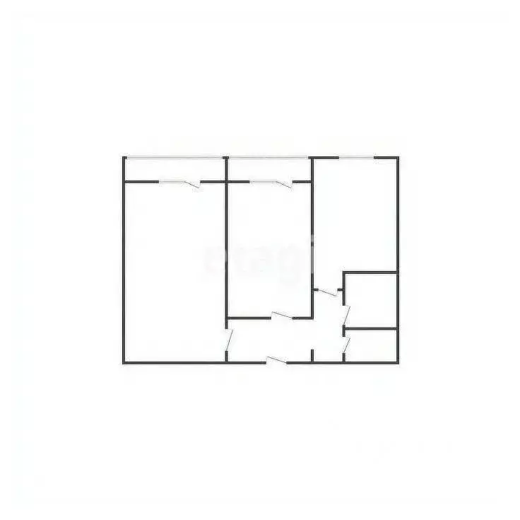 3-к кв. Курская область, Курск ул. Энгельса, 115/5 (47.61 м) - Фото 2