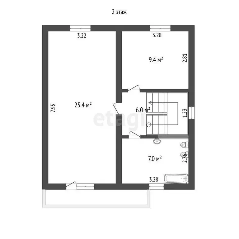 Дом в Перовское сельское поселение, ТСН Лесное, Южная улица (202 м) - Фото 2