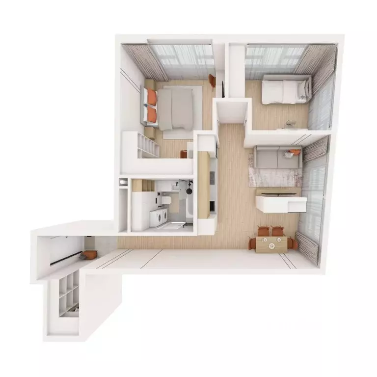 3-к кв. Приморский край, Владивосток ул. Нейбута (68.68 м) - Фото 2