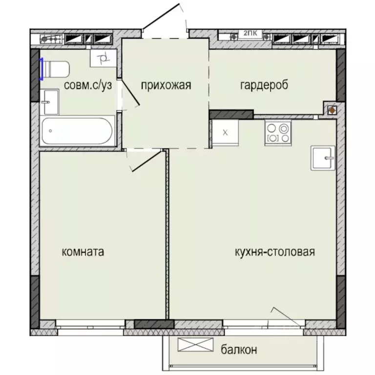 1-к кв. Удмуртия, Ижевск Культбаза жилрайон, 8-й мкр, Ежевика жилой ... - Фото 0