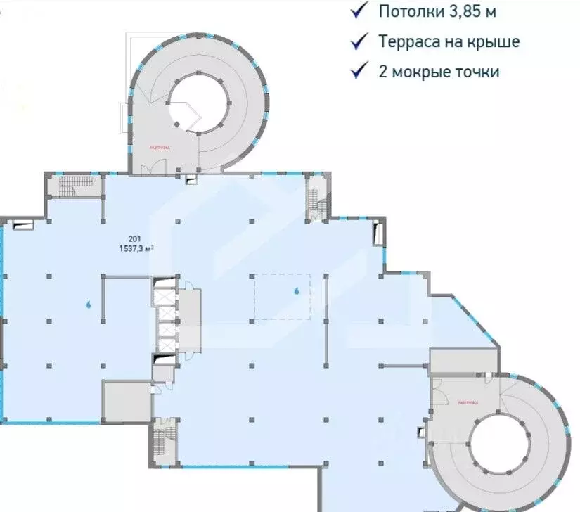 Производственное помещение в Москва Алтуфьевское ш., 35к1 (1537 м) - Фото 2