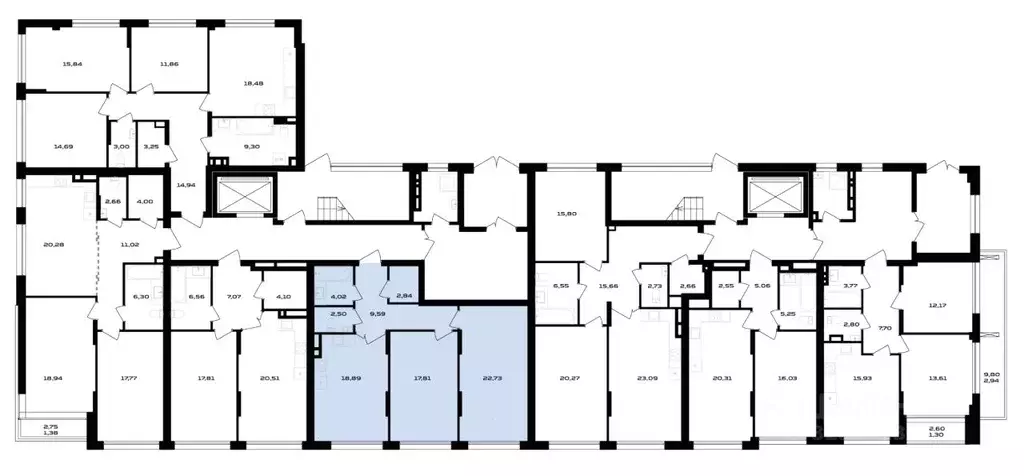 2-к кв. Воронежская область, Воронеж ул. Ольминского, 4 (78.38 м) - Фото 2