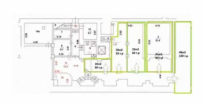 Помещение свободного назначения (34 м) - Фото 1