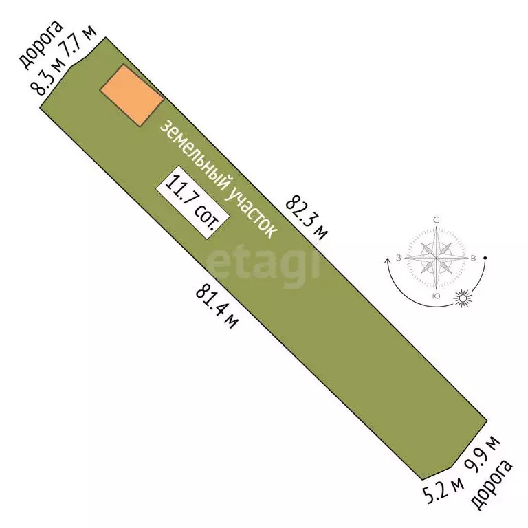 Дом в село Новое Каширово, улица Тавабилова (72.2 м) - Фото 1