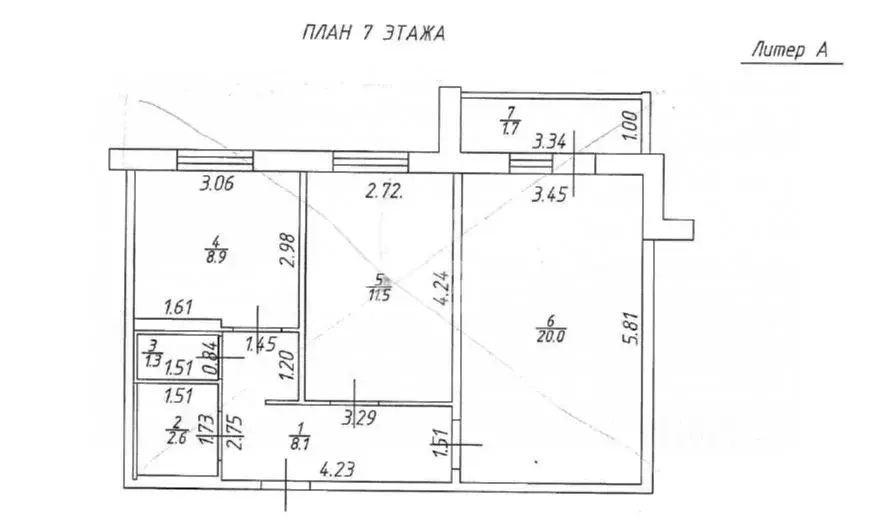 2-к кв. Татарстан, Альметьевск просп. Изаила Зарипова, 13А (52.4 м) - Фото 1